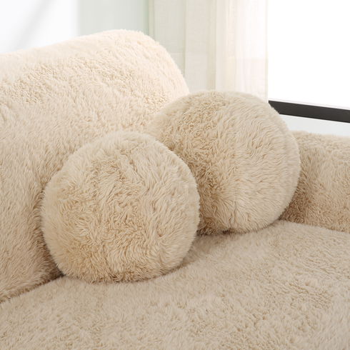 Abide Ball Sheepskin Pillows, Set/2