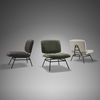 Nora Forest Green Fabric with Matte Black Metal Legs Accent Chair thumbnail 2