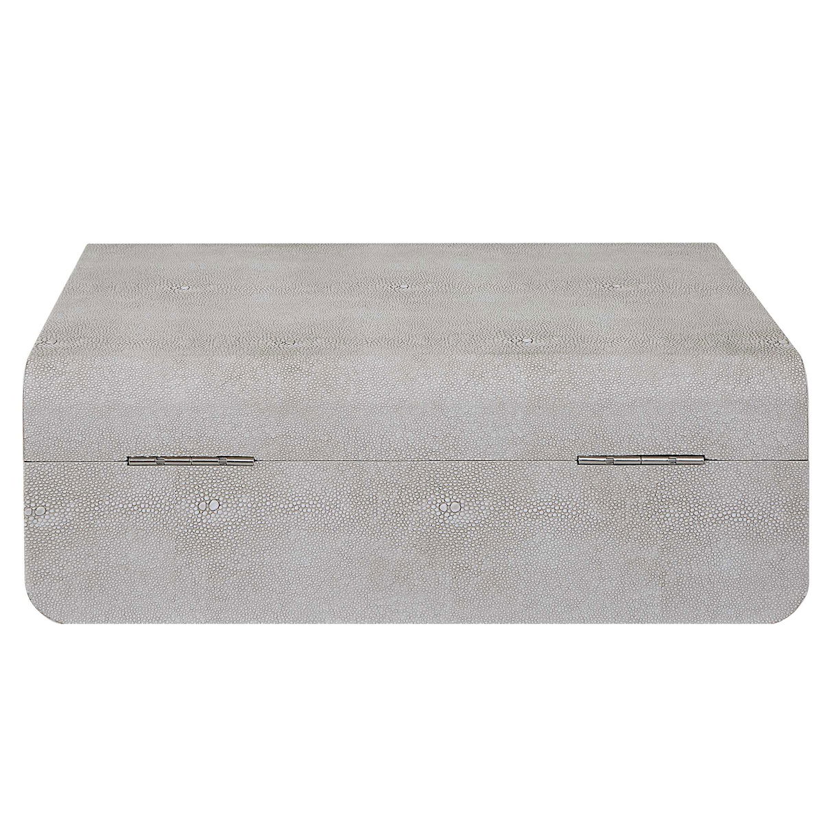 Lalique White Shagreen Box, Boxe by Uttermost, 12.87" width x 4.5" height x 9" depth View 6