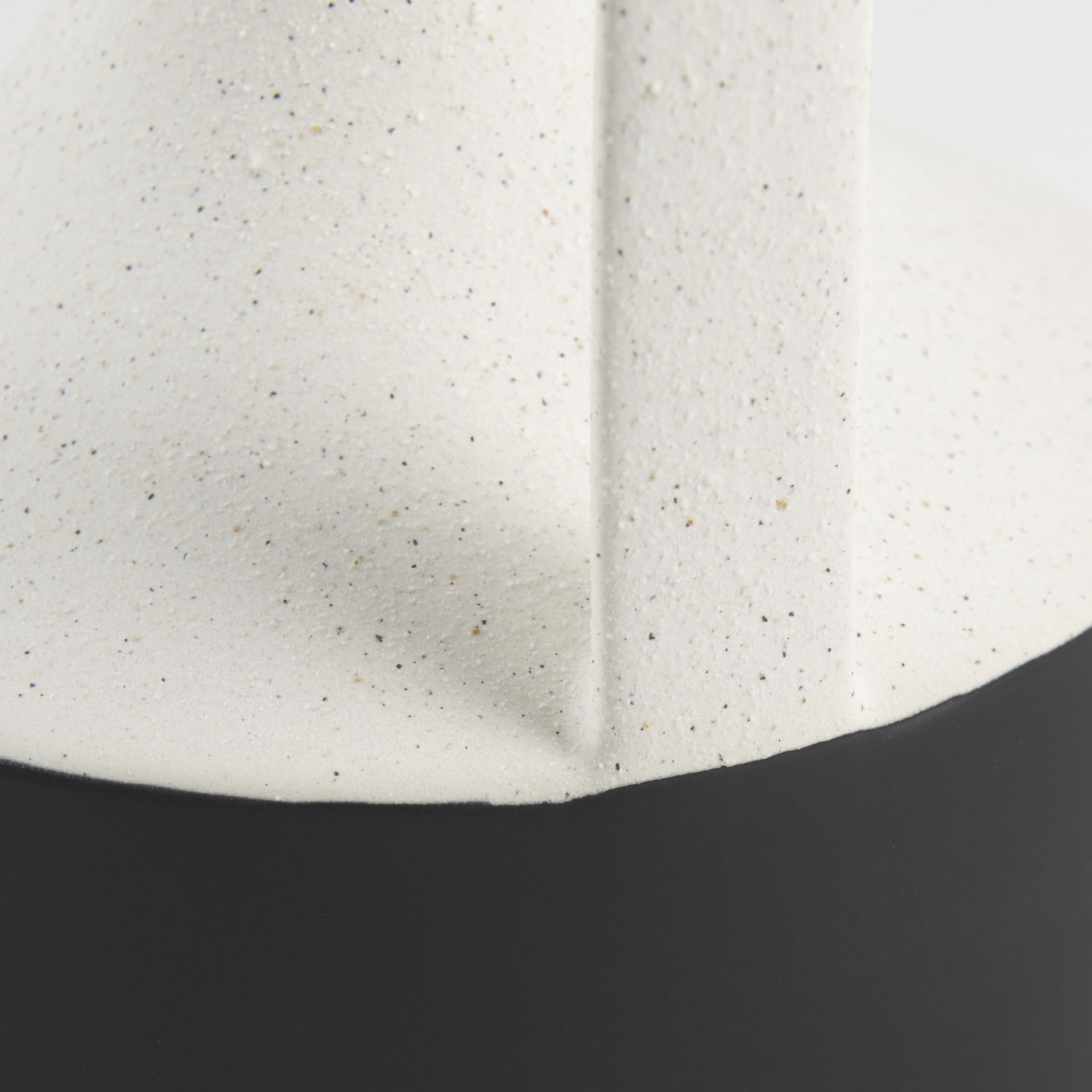 Burton 13.1H Large White and Black Ceramic Jug Vase, Decorative Jar by Mercana, 7.87" length x 7.87" width x 11.61" height View 9