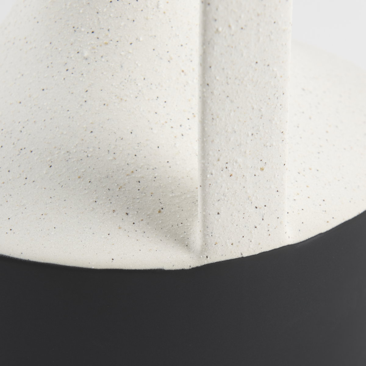 Burton 13.1H Large White and Black Ceramic Jug Vase, Decorative Jar by Mercana, 7.87" length x 7.87" width x 11.61" height View 9