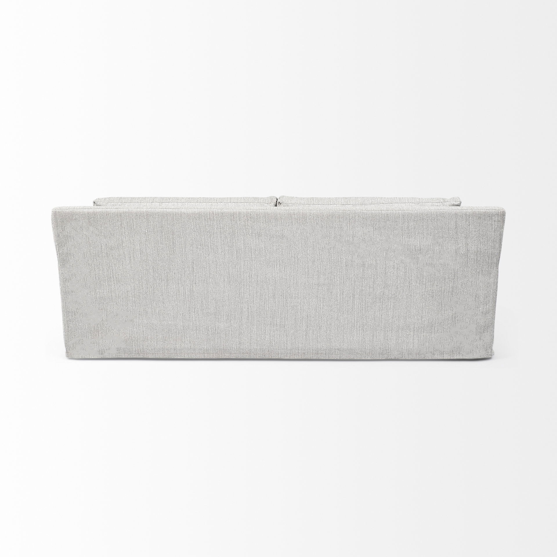 Denly II 92.5 X 38.25 X 34.5 Frost Gray Slipcover Three Seater Sofa large image 