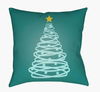 Christmas Tree Accent Pillow, Decorative Pillow by Surya, 18" length x 18" width thumbnail