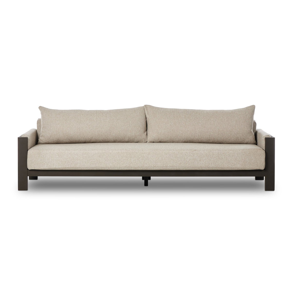 Chapman Outdoor Metal Sofa-106', Outdoor Sofa by Four Hands, 8'10" width x 2'8" height x 3'1" depth View 1