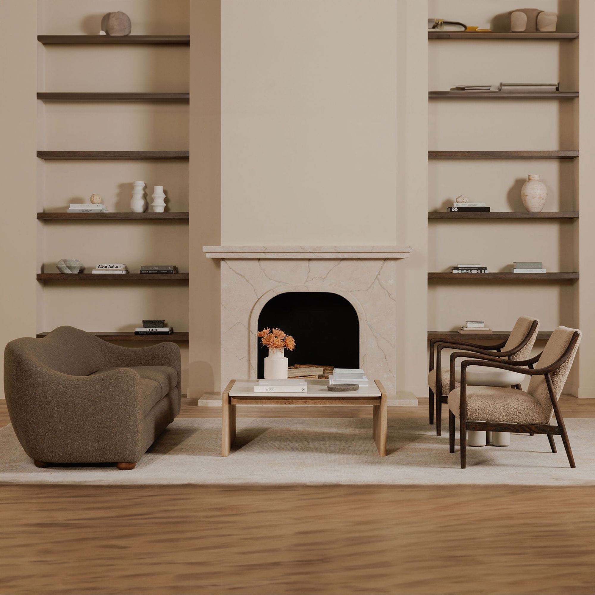 Bria Sofa Brown, Sofas & Sectional by Moe's Home, 89.8" width x 29.6" height x 34.7" depth View 8