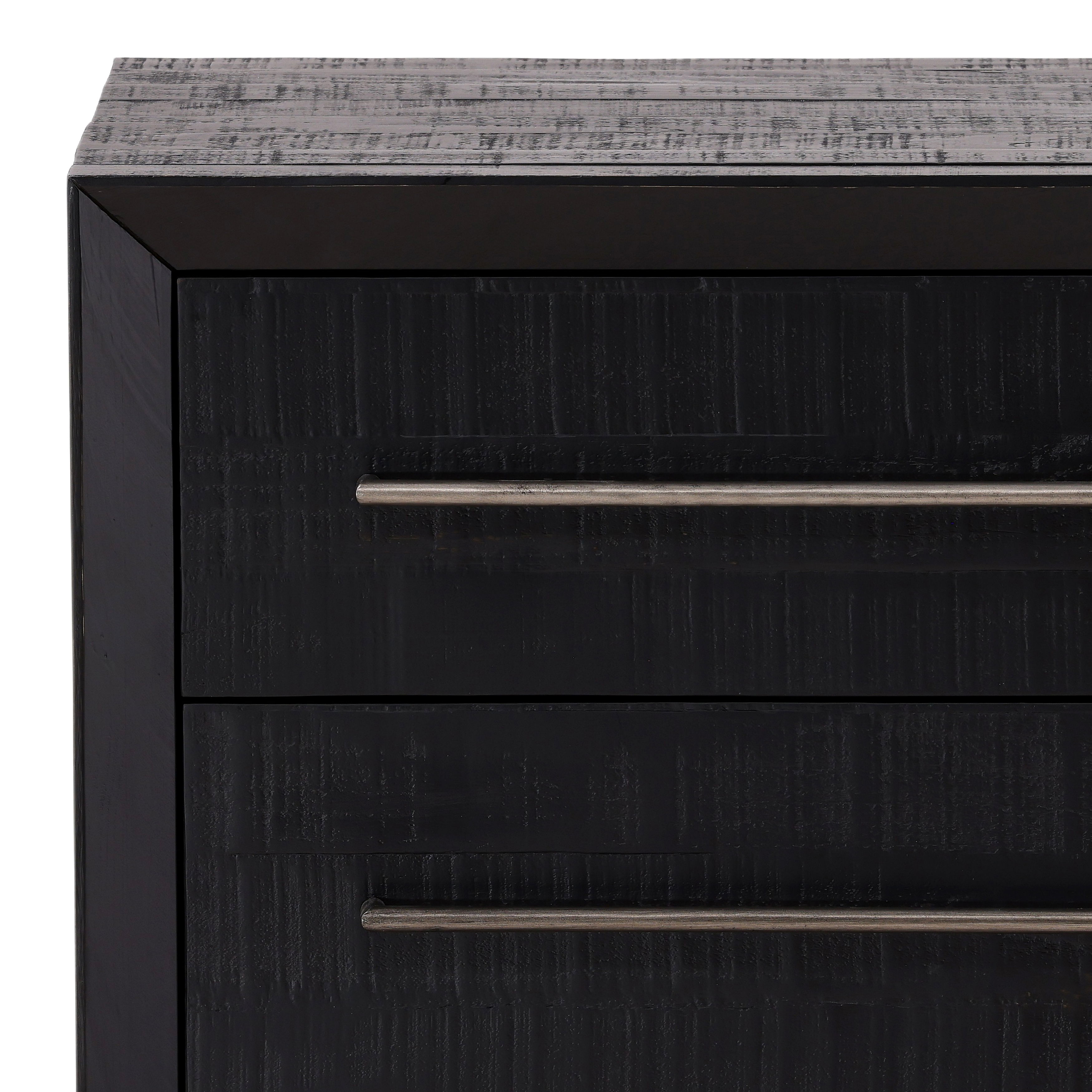 Humphreys Nightstand Black, by Dovetail, 26.1" width x 28.9" height x 18.1" depth View 8