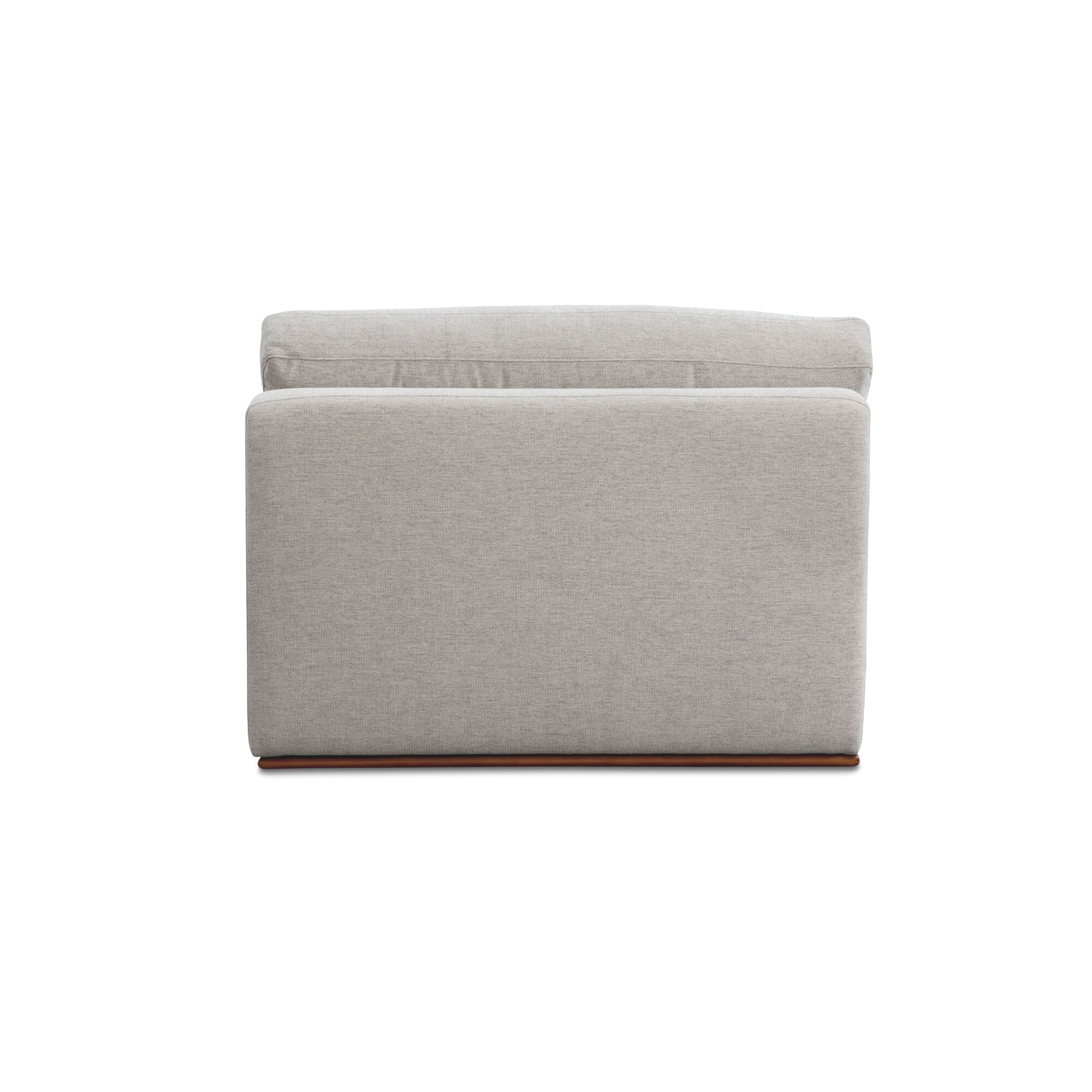 Rue Slipper Chair Flecked Grey, Accent Chair by Moe's Home, 41" width x 23.6" height x 41" depth View 4