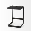 Kiran Backless 26in Seat Counter Stool | Black Wood with Black Metal, Counter & Bar Stool by Mercana, 17" length x 17" width x 26" height thumbnail 9