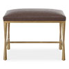 Reform Gold Small Bench, Benche by Uttermost, 23.75" width x 19" height x 16" depth thumbnail 1