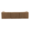 Magda Sofa Brown, Sofas & Sectional by Dovetail, 113.5" width x 29.2" height x 40.5" depth thumbnail 4