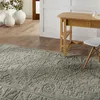 Handmade Tufted Wool Area Rug in Gray/Cream thumbnail 1