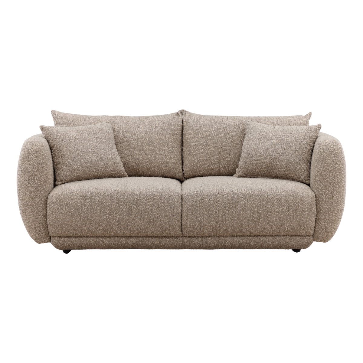 Briceida Sofa Sand, Sofas & Sectional by Dovetail, 83.8" width x 30.5" height x 40" depth View 2