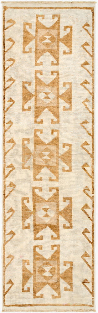 Antique One of a Kind Handmade Rug, by Surya, 10'2" length x 3'2" width