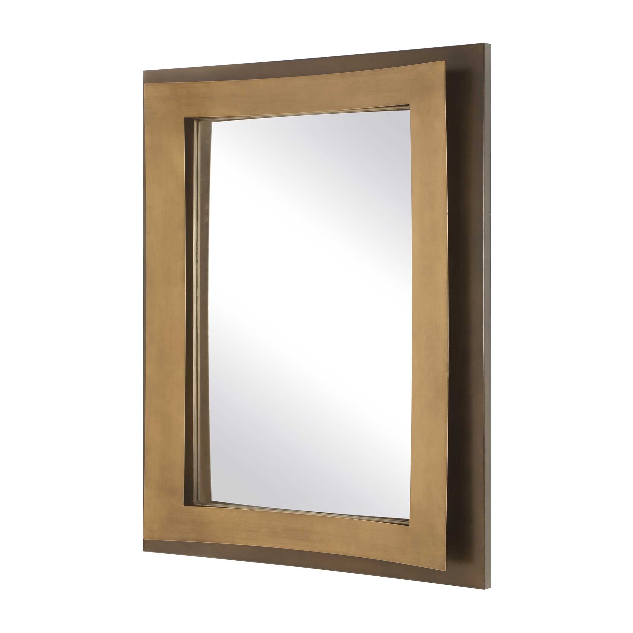 Around The Bend Golden Bronze Mirror, by Uttermost, 35.37" width x 44.87" height x 3.75" depth View 4