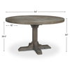 Barrett 54'L x 54'W Pedestal Dining Table | Modern | Brown Wood | Seats 4, by Mercana, 54" length x 54" width x 30" height thumbnail 4