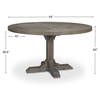 Barrett 54'L x 54'W Pedestal Dining Table | Modern | Brown Wood | Seats 4, by Mercana, 54" length x 54" width x 30" height thumbnail 5