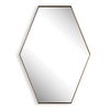Ankara Brass Hexagon Mirror thumbnail 0