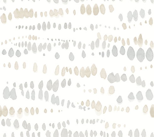 Dewdrops Neutral Wallpaper