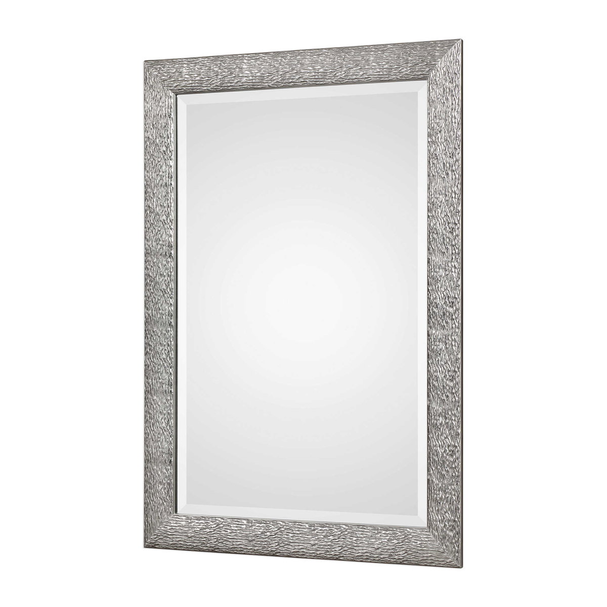Mossley Metallic Silver Mirror, by Uttermost, 29.5" width x 41.5" height x 1" depth View 4