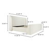 Sophia King Storage Bed Cream, by Moe's Home, 7'7" width x 4'7" height x 7'7" depth thumbnail 16