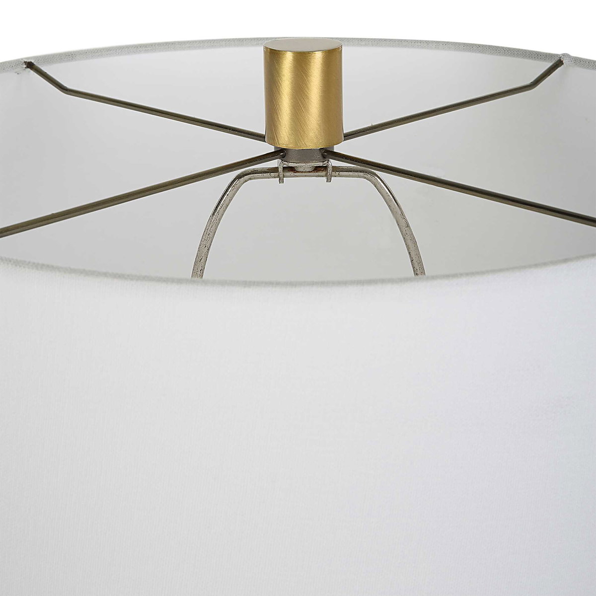 Separate Paths Iron Table Lamp, by Uttermost, 1'4" width x 3' height x 1'4" depth View 7
