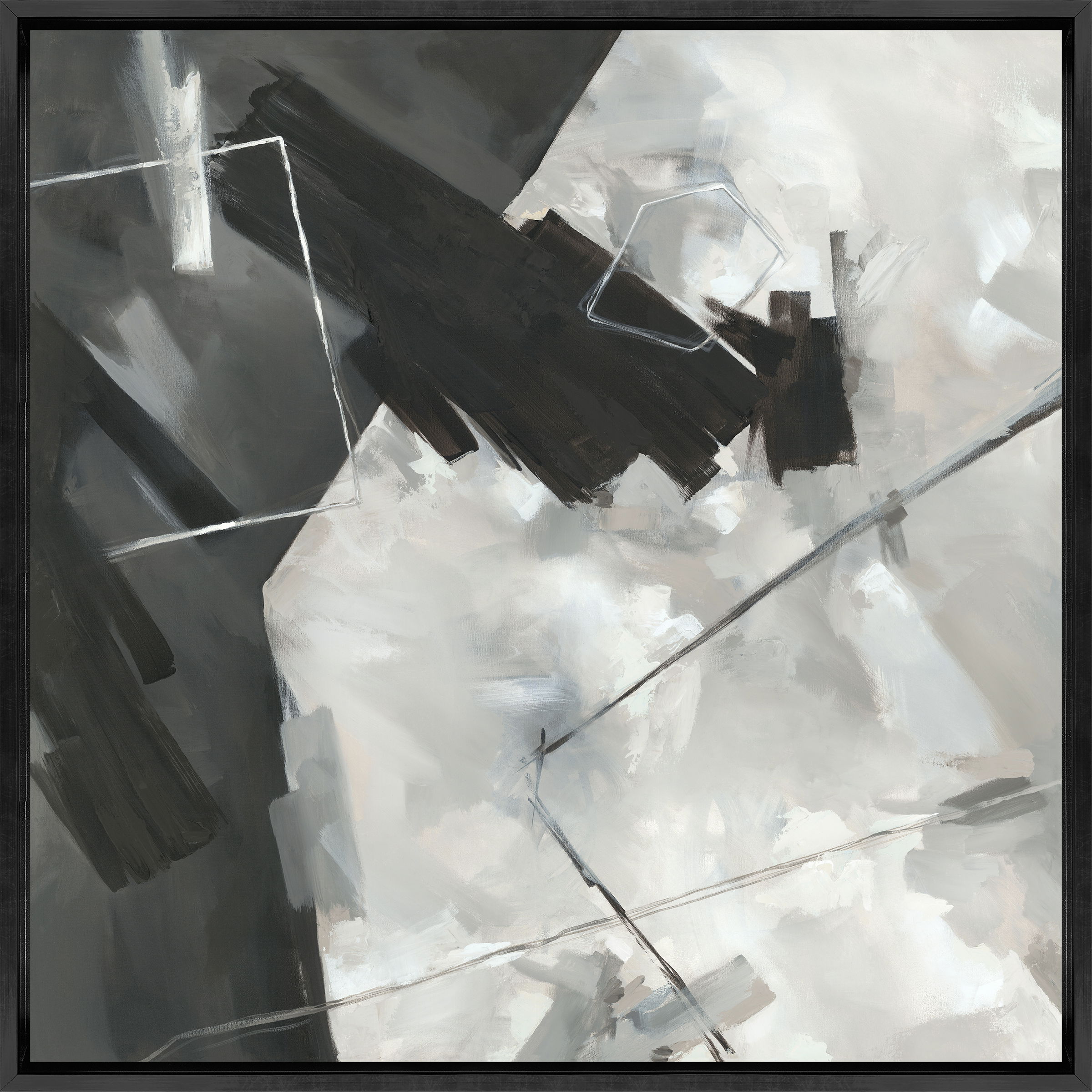 25.5 x 25.5 Layered Dimensions, Art by Leftbank Art, 25.5" width x 25.5" height View 1