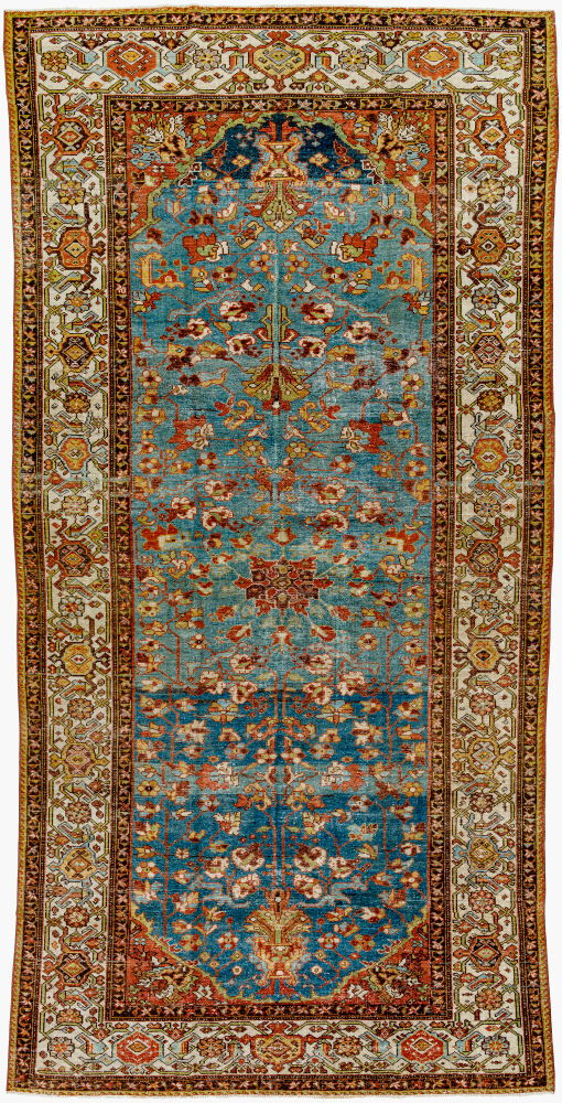 Antique One of a Kind Handmade Rug, by Surya, 10'10" length x 4'10" width