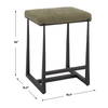 Midas Bronze Counter Stool, Counter & Bar Stool by Uttermost, 18.5" width x 26" height x 15.5" depth thumbnail 3