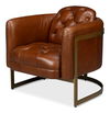 Finn Leather Club Chair, Havana Brown thumbnail 0