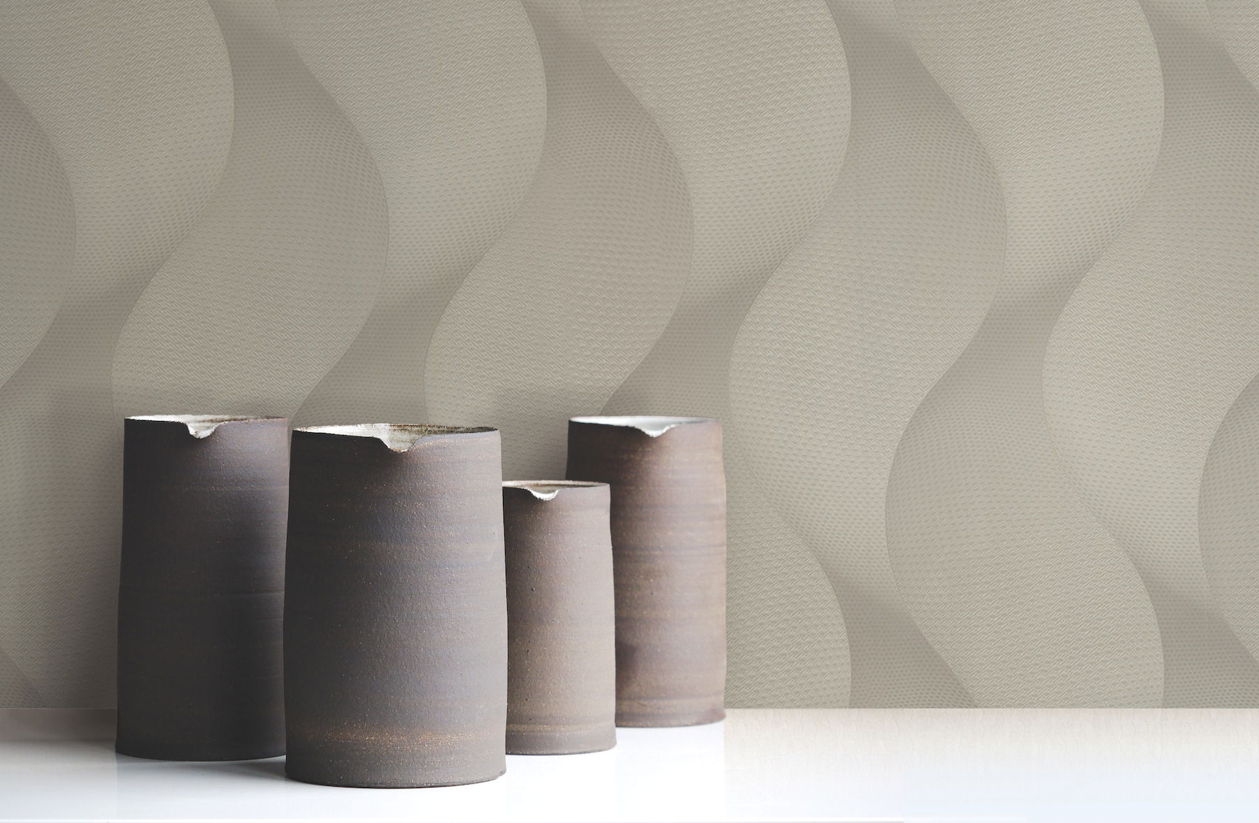 Genie Grey Metallic Wallpaper large image 