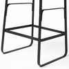 Conan 25' Seat Height Brown Wood Seat Black Metal Frame Counter Stool, Counter & Bar Stool by Mercana, 15" length x 15" width x 25" height thumbnail 15
