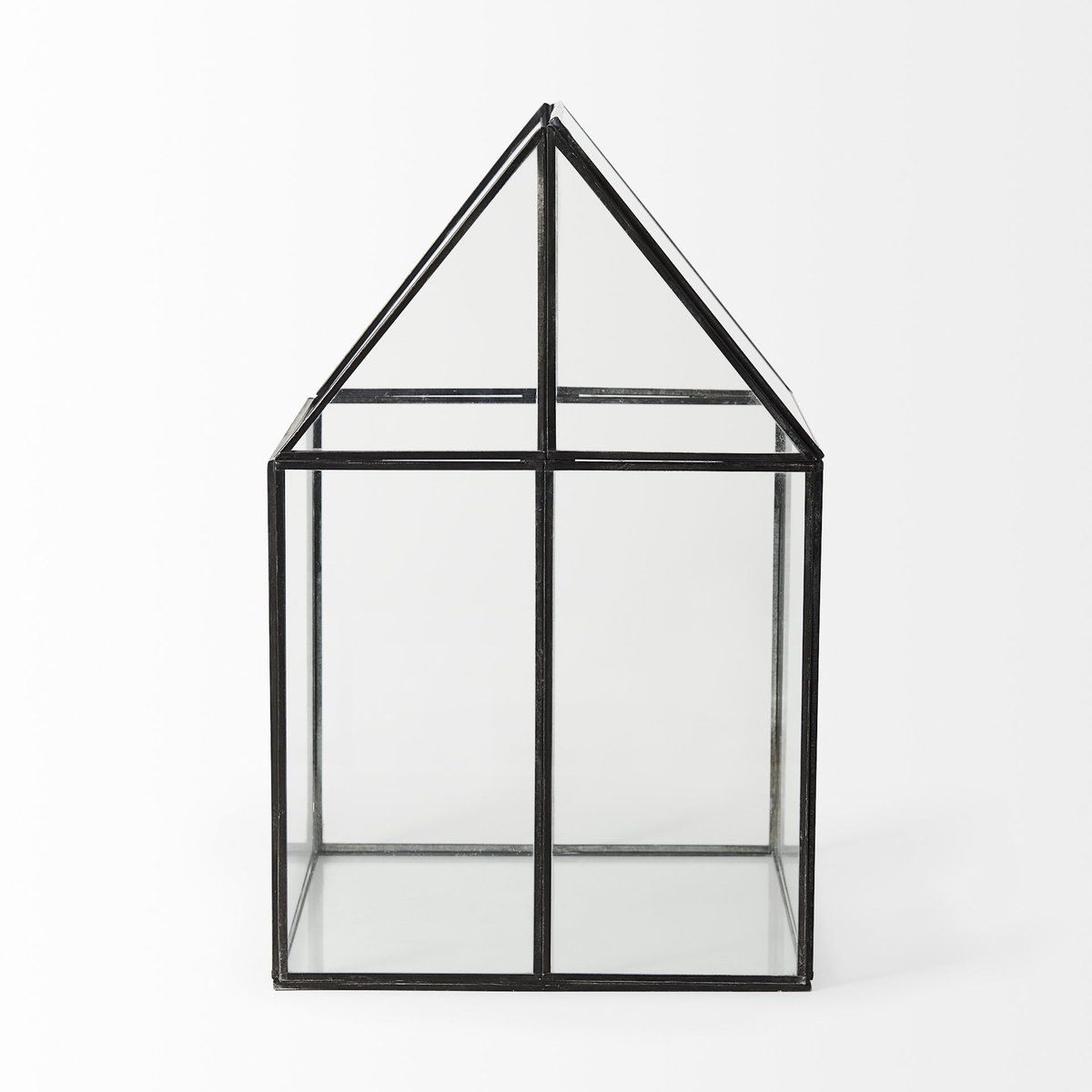 Sikes (Large) 10L x 10W x 16H Hut Terrarium with Glass Base, Boxe by Mercana, 10.04" length x 10.04" width x 16.14" height View 3