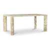 Segment Dining Table Panther Stone Beige, by Moe's Home, 72" width x 30" height x 39" depth thumbnail 2