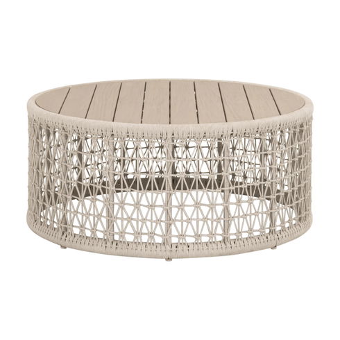 Knit Outdoor Round Coffee Table