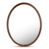Alcott Oval Mirror Walnut, by Moe's Home, 32" width x 40" height x 1.06" depth thumbnail 1