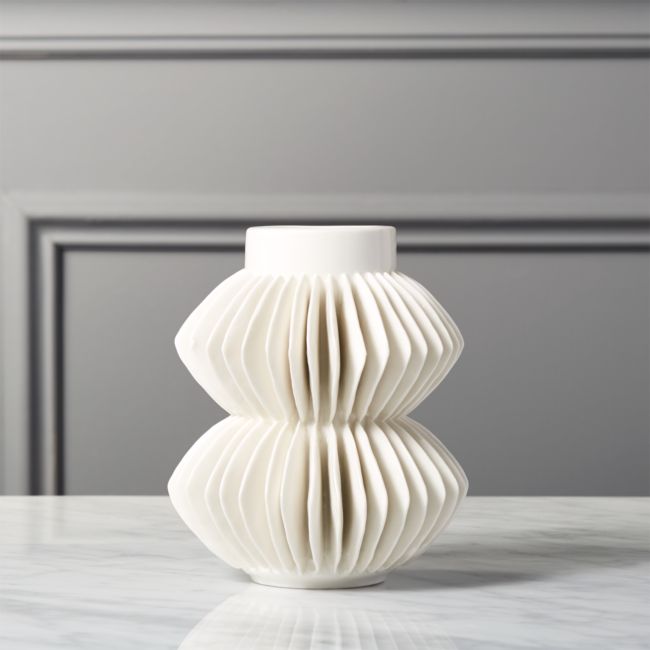 Online Designer Combined Living/Dining Celia White Vase