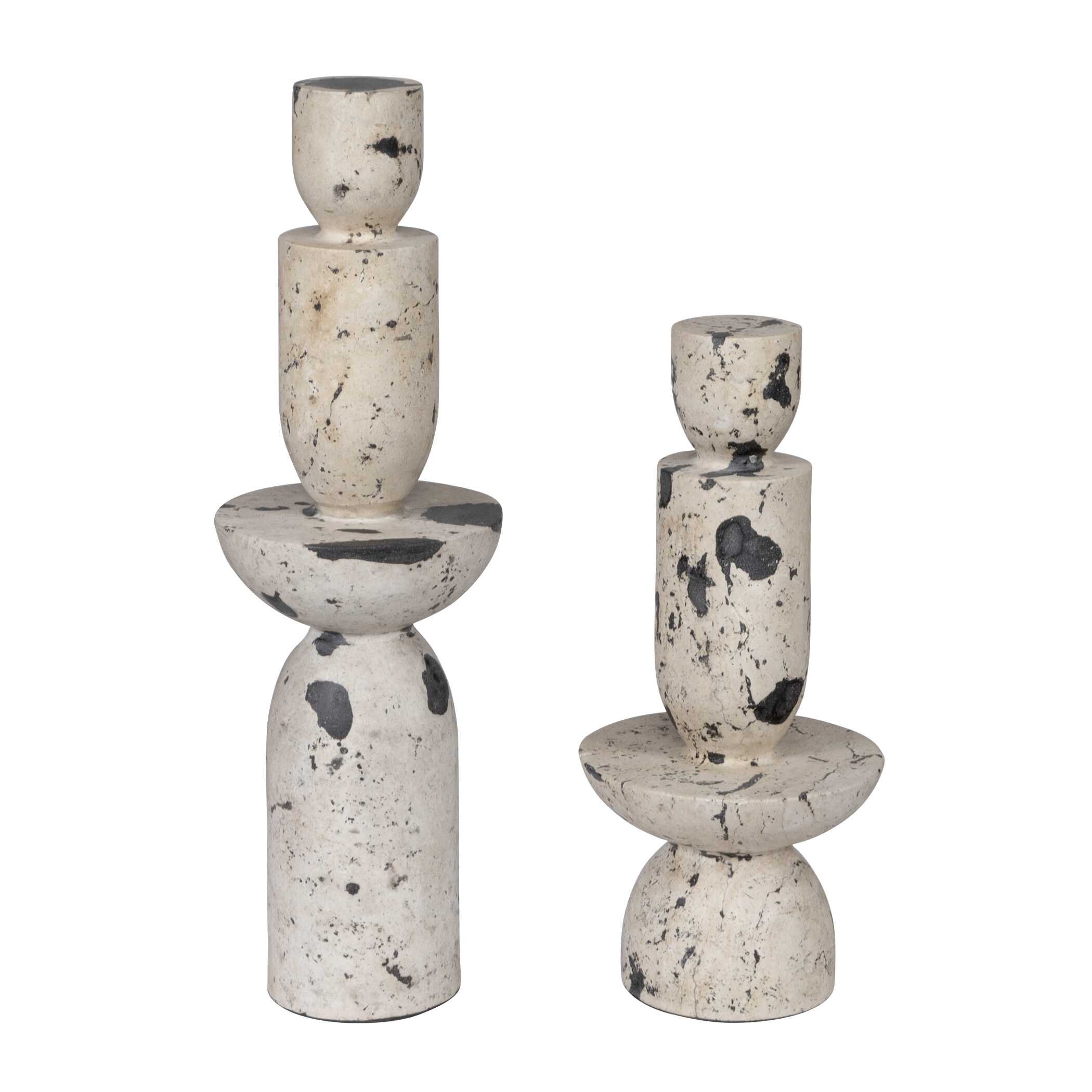 Nouveau Tower Sculptures Set/2, Decorative by Uttermost, 6.5" width x 22" height x 6.5" depth View 5