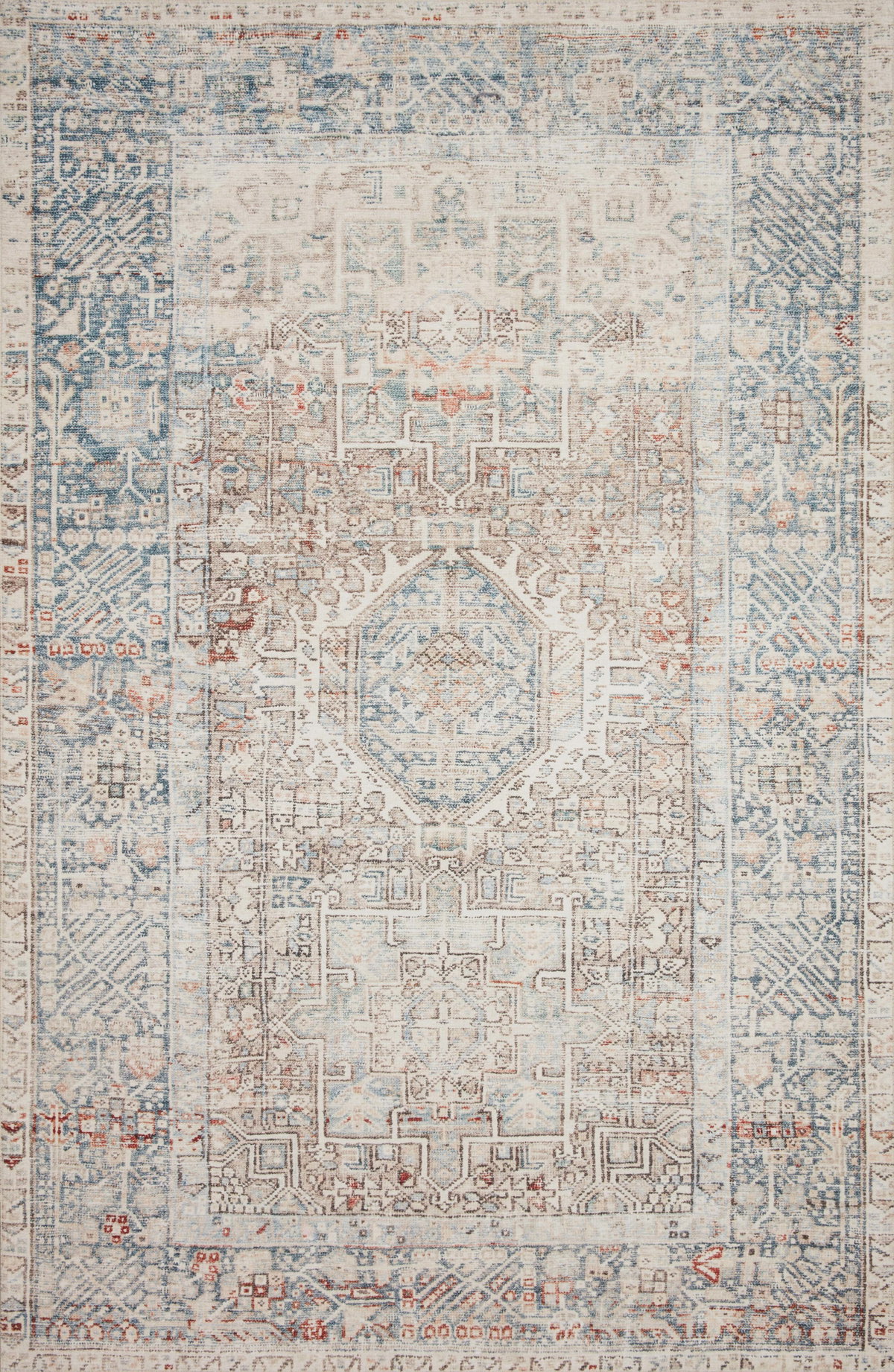 Chris Loves Julia x Loloi Jules Rug, 5' length x 7'6" width View 1