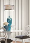 Wide Pinstripe Black & Bronze Wallpaper thumbnail 2