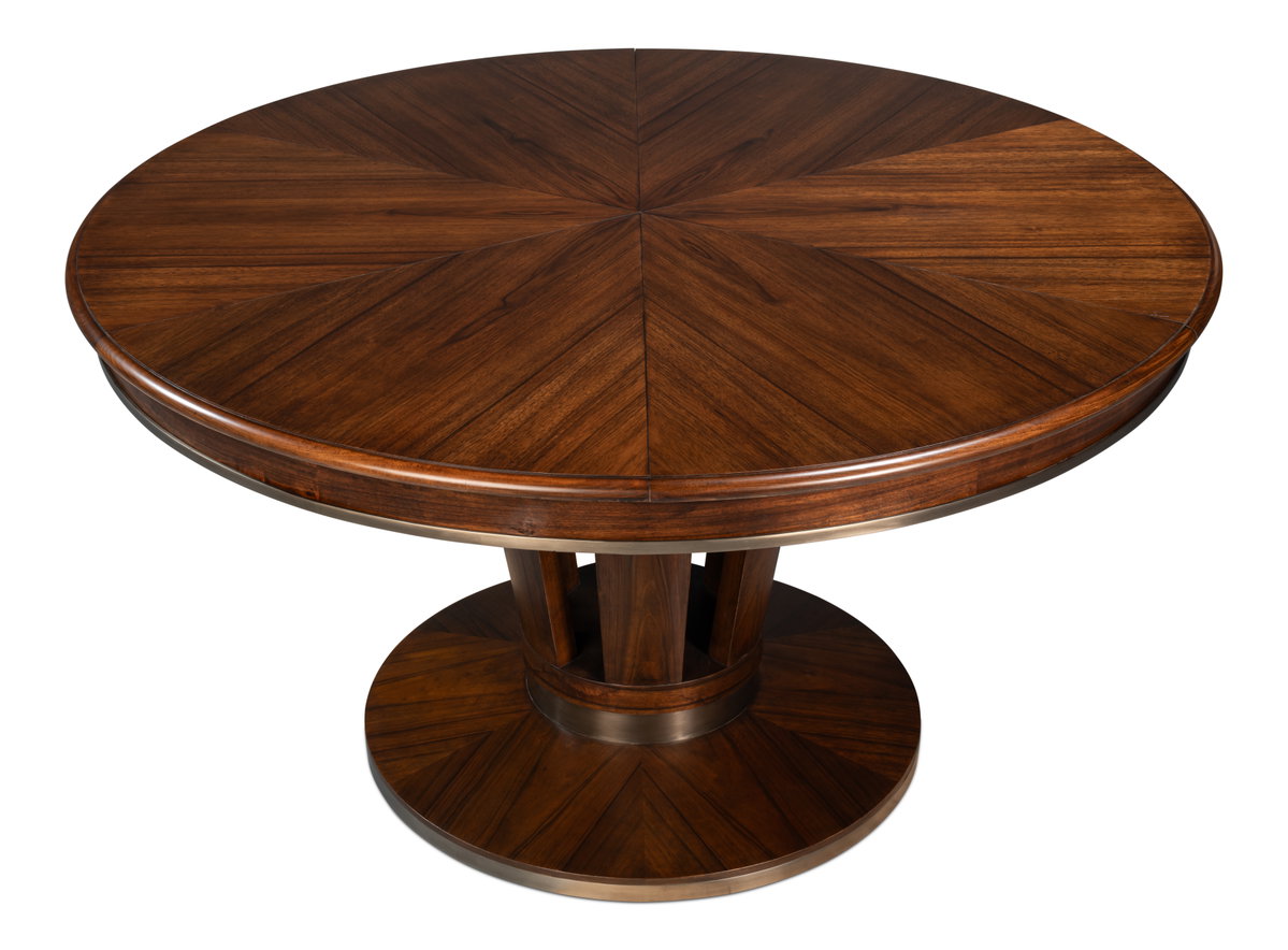 Soho Jupe Dining Table  Medium, by Sarreid, 4'7" length x 4'7" width x 2'6" height View 11