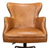 Andrew Jackson Desk Chair, Cuba Brown, Seating by Sarreid, 25" length x 29" width x 35" height thumbnail 12