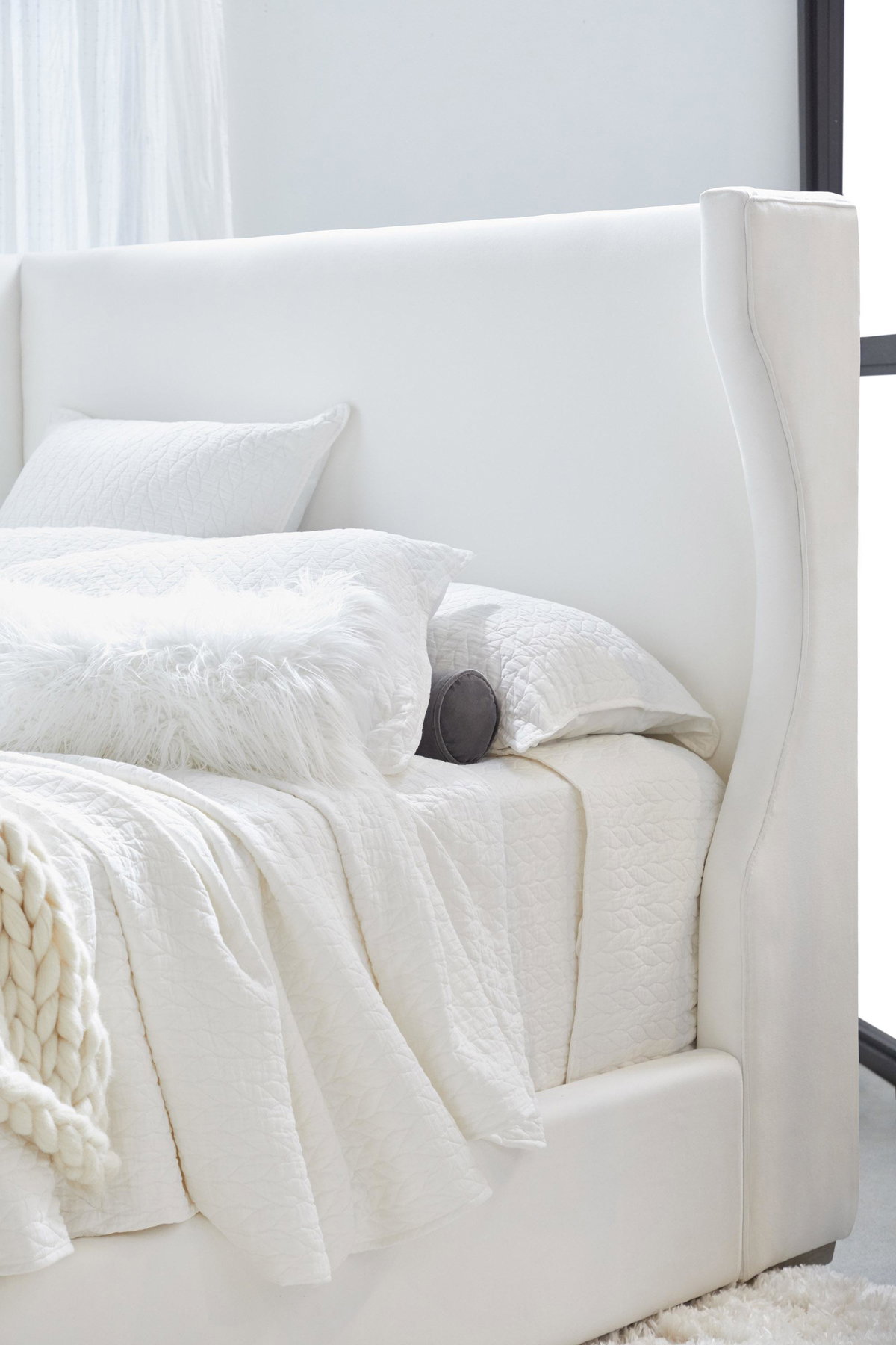 Balboa Queen Bed, by Essentials for Living, 66.5" width x 60" height x 87.5" depth View 9