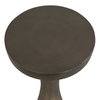 Miko Indoor-Outdoor Bronze Drink Table, Outdoor Table by Uttermost, 10" width x 2' height x 10" depth thumbnail 3