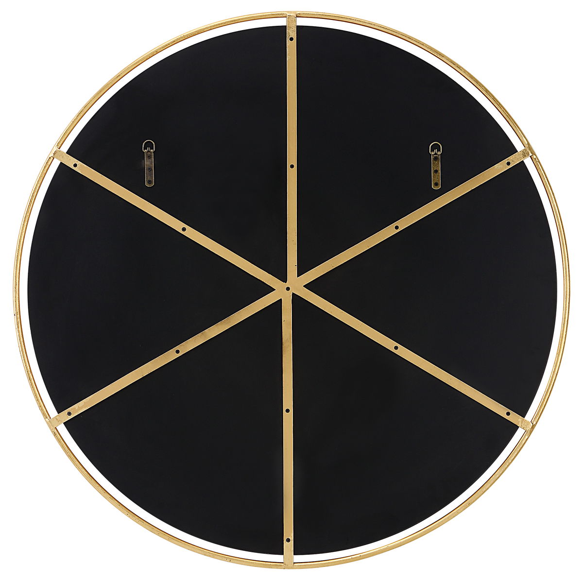 Canillo Gold Round Mirror, by Uttermost, 42" width x 42" height x 0.75" depth View 7