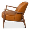 Pindar Armchair, Leather, New Tan, Seating by Sarreid, 30" length x 31" width x 30" height thumbnail 22