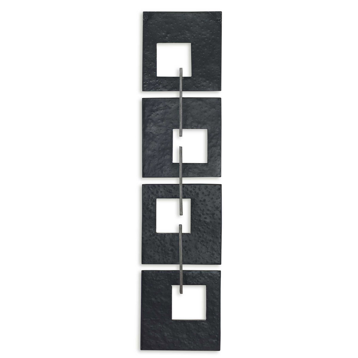 Linked Champagne Metal Wall Decor, Sculptural Wall Art by Uttermost, 14.25" width x 60.75" height x 1.75" depth View 7