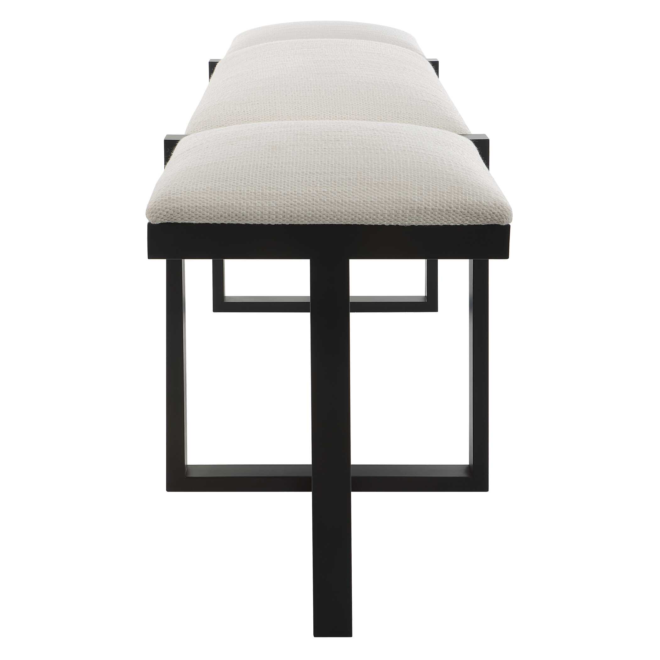 Triple Cloud Modern Upholstered Bench Triple Cloud Modern Upholstered Bench large image