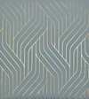Ebb & Flow Blue & Gold Wallpaper, by York Wall, 32'9.6" length x 1'8.8" width x 0.02" depth thumbnail 1