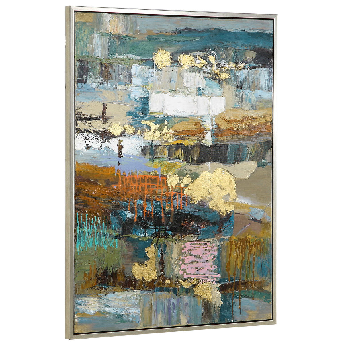 Fiesta Hand Painted Canvas, Art by Uttermost, 37.25" width x 49" height x 1.75" depth View 5
