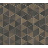 Hexagram Wood Veneer Brown & Black Wallpaper thumbnail 0